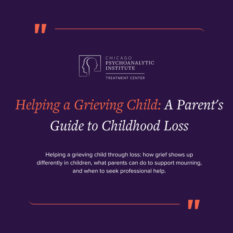 Helping a grieving child through loss: how grief shows up differently in children, what parents can do to support mourning, and when to seek professional help.